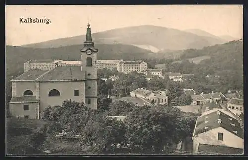 AK Kalksburg, Ortsansicht mit Kirche