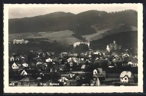 AK Wien, Rodaun, Ortsansicht aus der Vogelschau