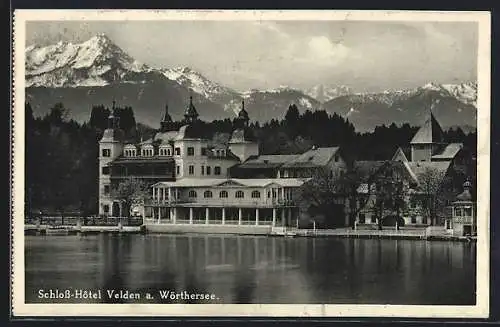 AK Velden am Wörthersee, Schloss-Hotel Velden