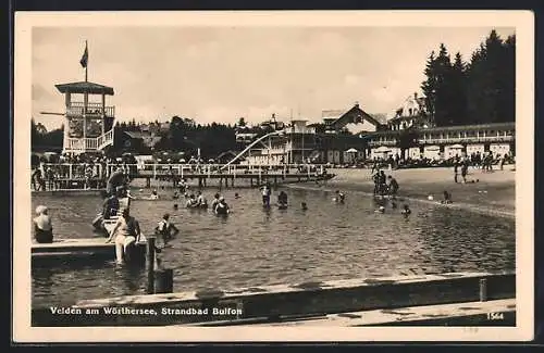 AK Velden am Wörthersee, Strandbad Bulfon