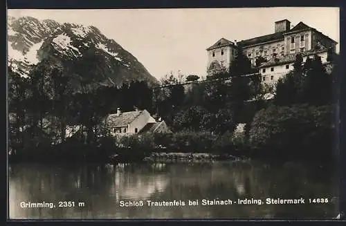 AK Stainach-Irdning / Steiermark, Schloss Trautenfels und Grimming