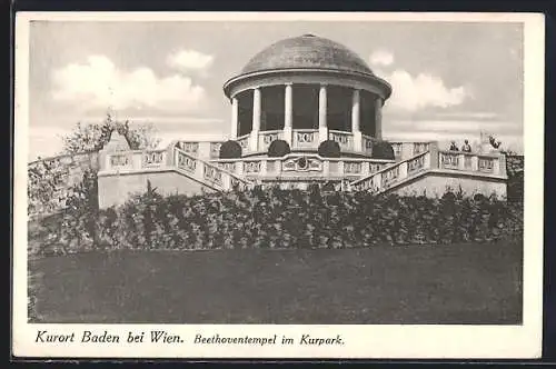 AK Baden bei Wien, Beethoventempel im Kurpark