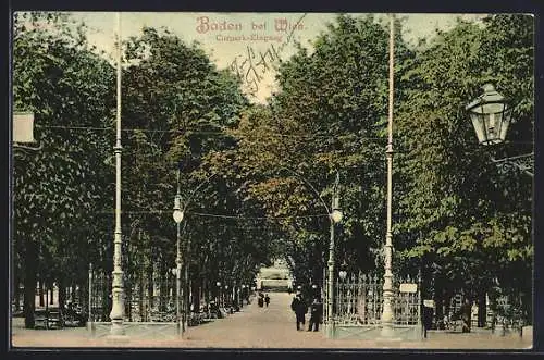 AK Baden bei Wien, Curpark-Eingang