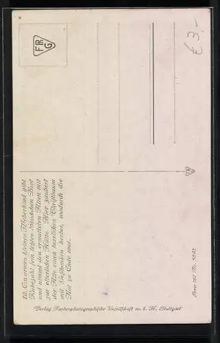 Künstler-AK sign. F. Eissner: Rübezahl - Ein armes kleines Weberkind...