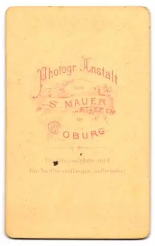 Fotografie S. Mauer, Coburg, Elegante junge Frau mit Reifrock und Flechtfrisur