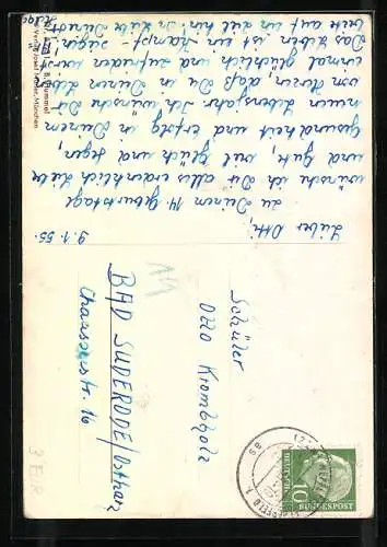 Künstler-AK Hummel: Der kleine Dirigent