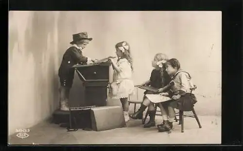 AK Der kleine Professor mit seinen Schülern