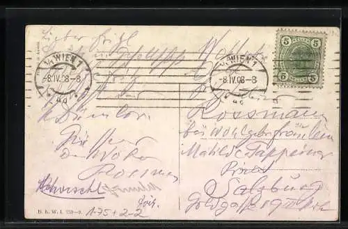 AK Briefmarken zum 60. Jubiläum von Kaiser Franz Josef I. von Österreich