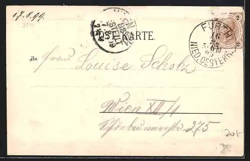 AK Furth bei Göttweig, Stift Göttweig, Gasthaus Kellerstübl-Garten