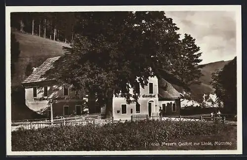 AK Mürzsteg, Gasthaus zur Linde