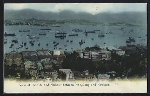 AK Hongkong, View of the City and Harbour between Hongkong and Kowloon