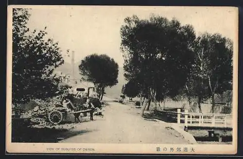 AK Dairen, View of the Suburbs