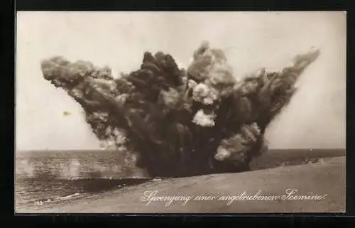 AK Sprengung einer angetriebenen Seemine