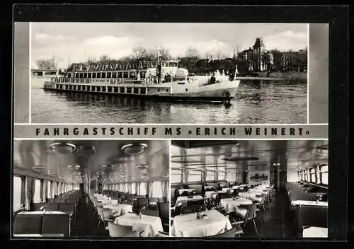 AK Fahrgastschiff MS Erich Weinert