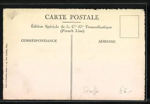 AK Paquebot Espagne, Cabine de 2me Classe, Passagierschiff