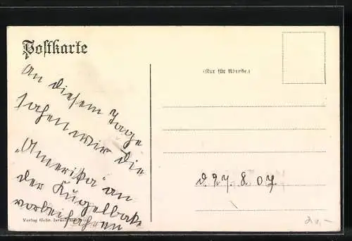 Künstler-AK Dampfer Amerika der Hamburg-Amerika-Linie