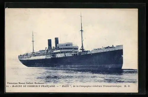 AK Passagierschiff Haiti, Compagnie Générale Transatlantique