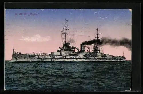 AK SMS Posen in Fahrt