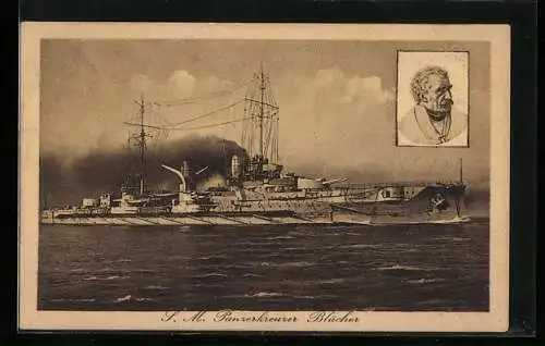 AK SM Panzerkreuzer Blücher