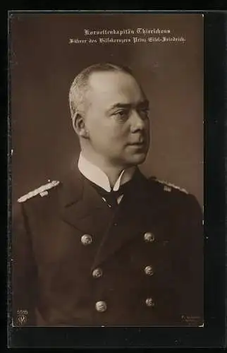 AK Korvettenkapitän Thierichens, Führer des Hilfskreuzers Prinz Eitel-Friedrich