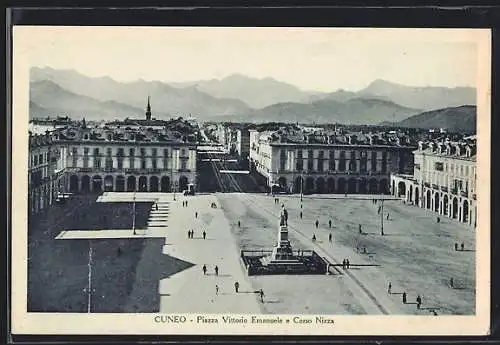 AK Cuneo, Piazza Vittorio Emanuele e Corso Nizza