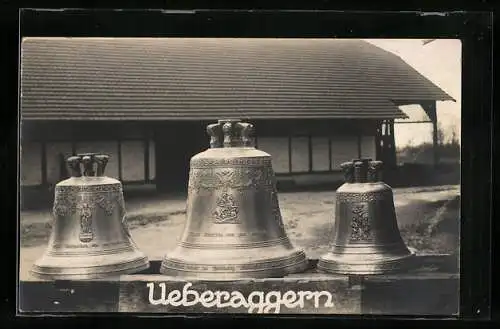 Foto-AK Überackern, Glockenweihe, Glocken