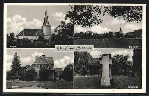 AK Sibbesse, Kirche, Dorfidyll, Schule, Ehrenmal