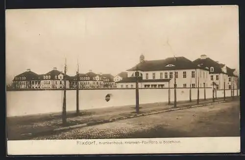 AK Rixdorf, Krankenhaus, Kranken-Pavillons und Badehaus