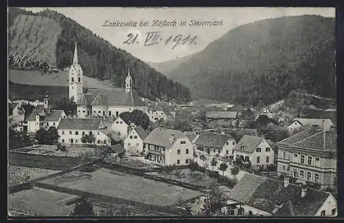 AK Maria Lankowitz /Steiermark, Totale mit Kirche