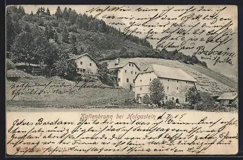 AK Hofgastein, Kaltenbrunn am Fusse des Berges