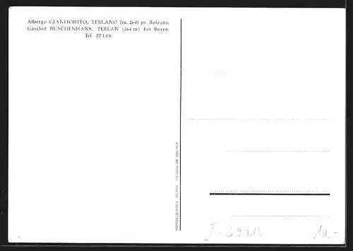 AK Terlan b. Bozen, Gasthof Buschenhans