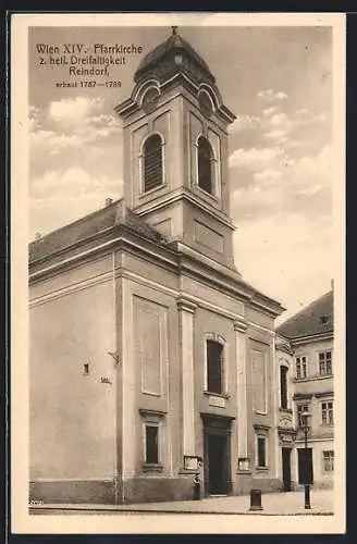 AK Wien, Pfarrkirche z. hl. Dreifaltigkeit, Reindorfgasse, erbaut 1787-1789