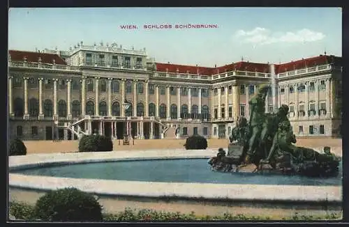 AK Wien, Schloss Schönbrunn, Brunnen