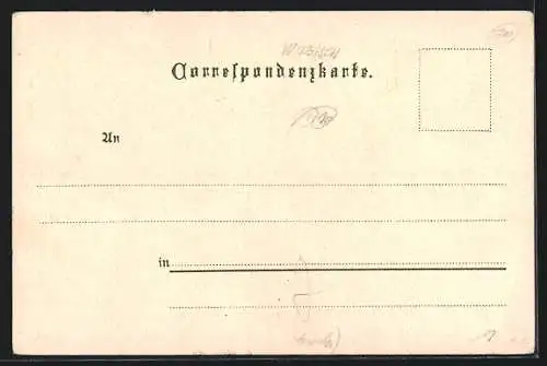 Lithographie Wien, Partie im Park von Schönbrunn