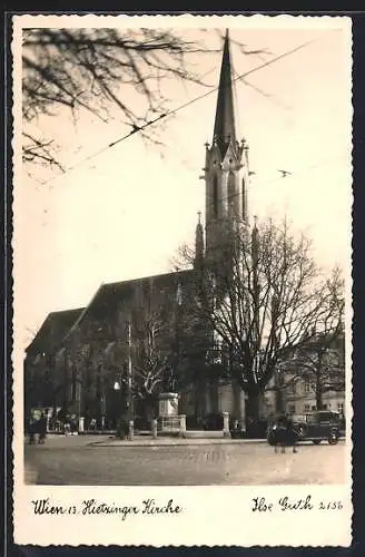 AK Wien, Hietzing, Kirche und Denkmal