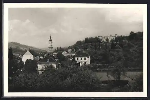 AK Wolfsberg /Kärnten, Teilansicht mit Kirche