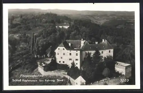 AK Fehring, Schloss Kapfenstein, Fliegeraufnahme