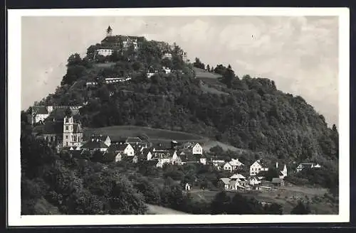 AK Riegersburg /Steiermark, Ortsansicht mit Burg