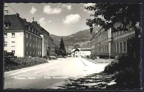 AK Trieben /Steiermark, Strassenpartie mit Bäckerei