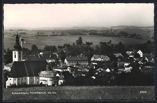 AK Peuerbach /O. Ö., Ortsansicht aus der Vogelschau