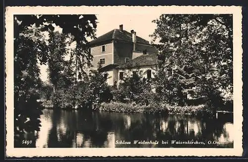 AK Waizenkirchen, am Schloss Weidenholz