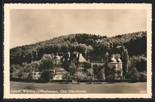 AK Offenhausen /Gau Oberdonau, Schloss Würting, vom Wasser gesehen