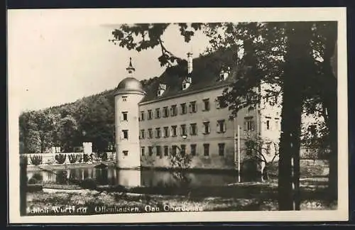 AK Offenhausen /Gau Oberdonau, Schloss Würting, Ansicht vom Wasser