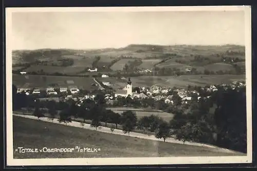 AK Oberndorf a. d. Melk, Totalansicht mit Umgebung