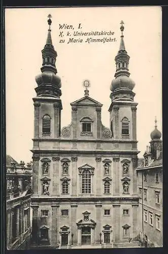 AK Wien, K. K. Universitätskirche zu Maria Himmelfahrt