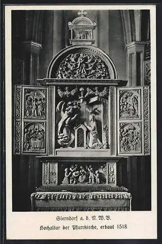 AK Sierndorf a. d. N. W. B., Hochaltar der Pfarrkirche
