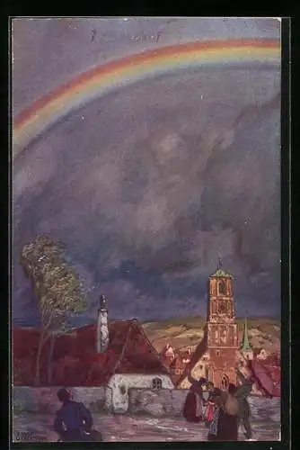 Künstler-AK Ernst Liebermann: Der Regenbogen