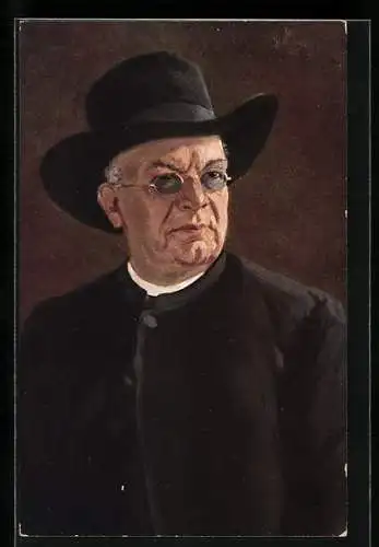 Künstler-AK Wilhelm Hasemann: Pfarrer Dr. H. Hansjakobs