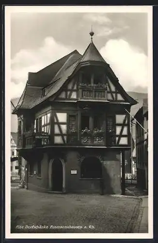 AK Assmannshausen /Rh., Gasthaus Alte Dorfschänke