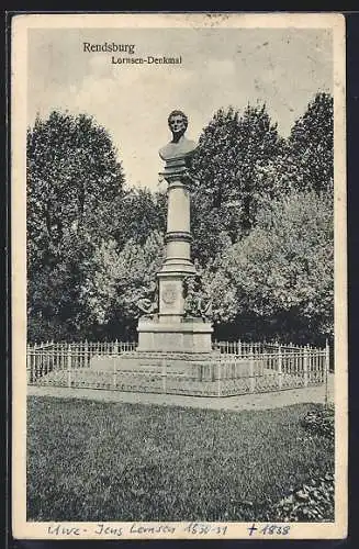 AK Rendsburg, Lornsen-Denkmal